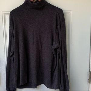 SCANDIA WOODS! Grey Men’s Turtleneck Sweater. Lightweight.Cotton/Polyest…